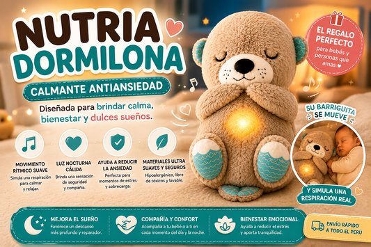 Peluche Nutria Dormilona Calmante Antiansiedad