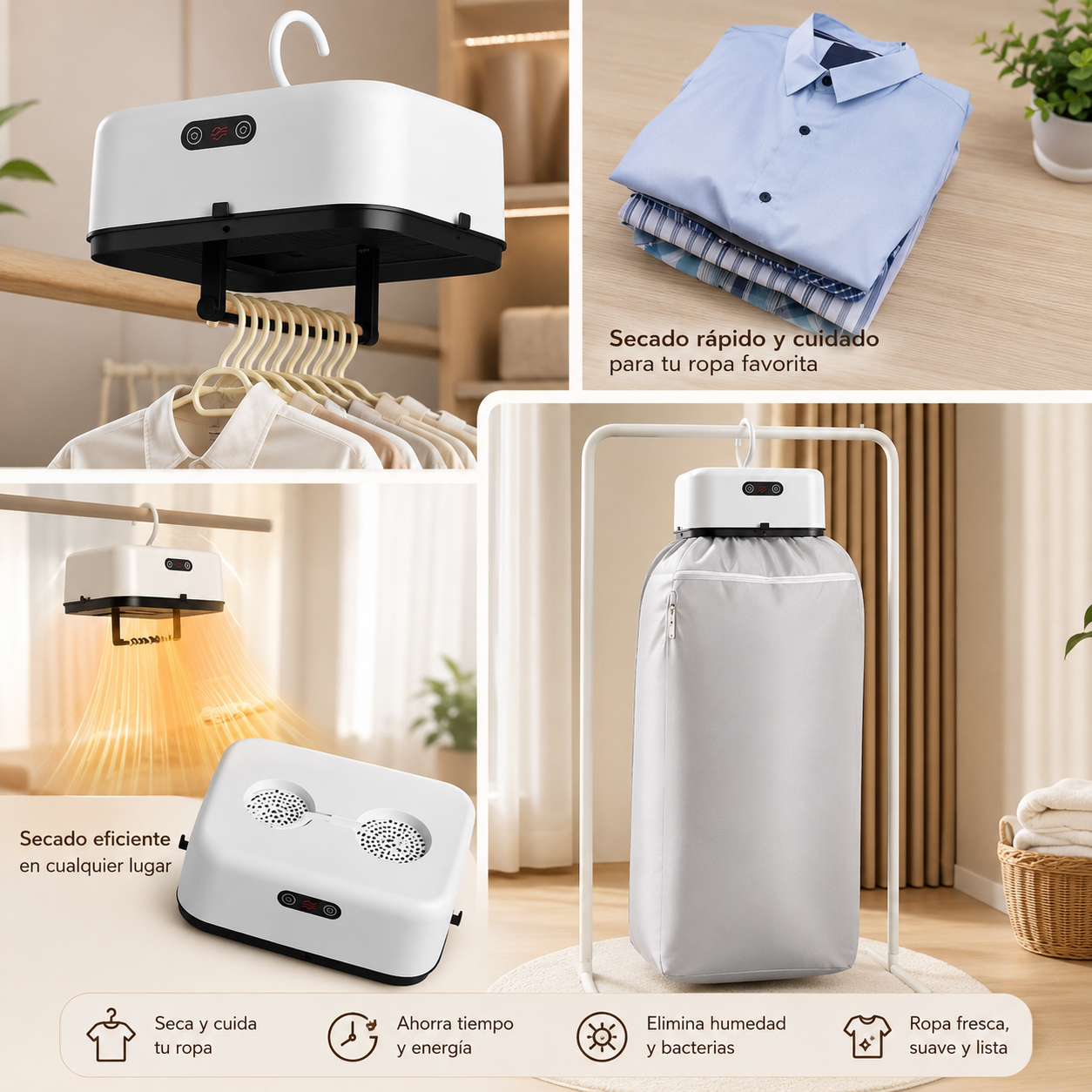 Secador Portatil De Ropa