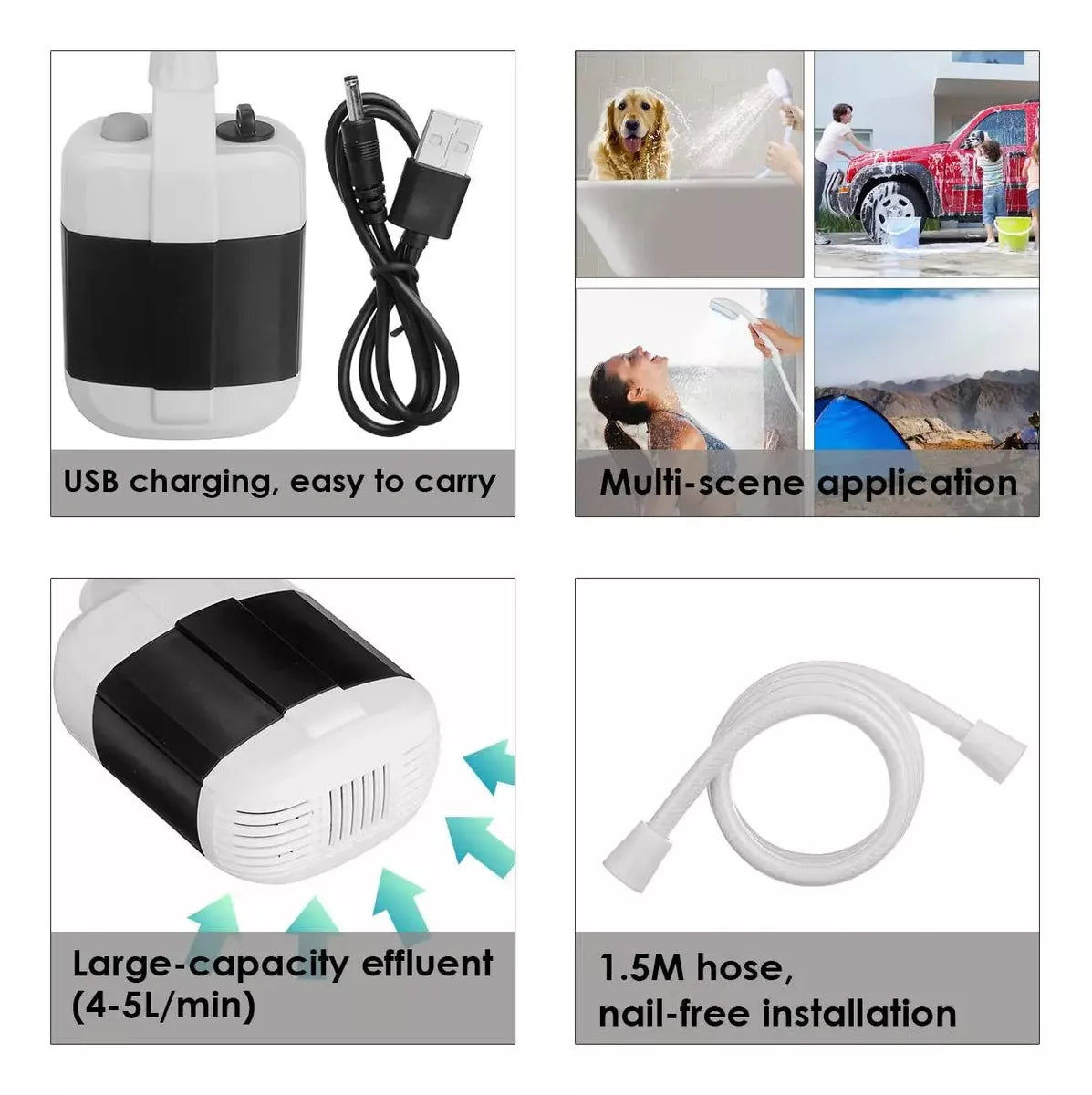 Ducha Portatil Electrica