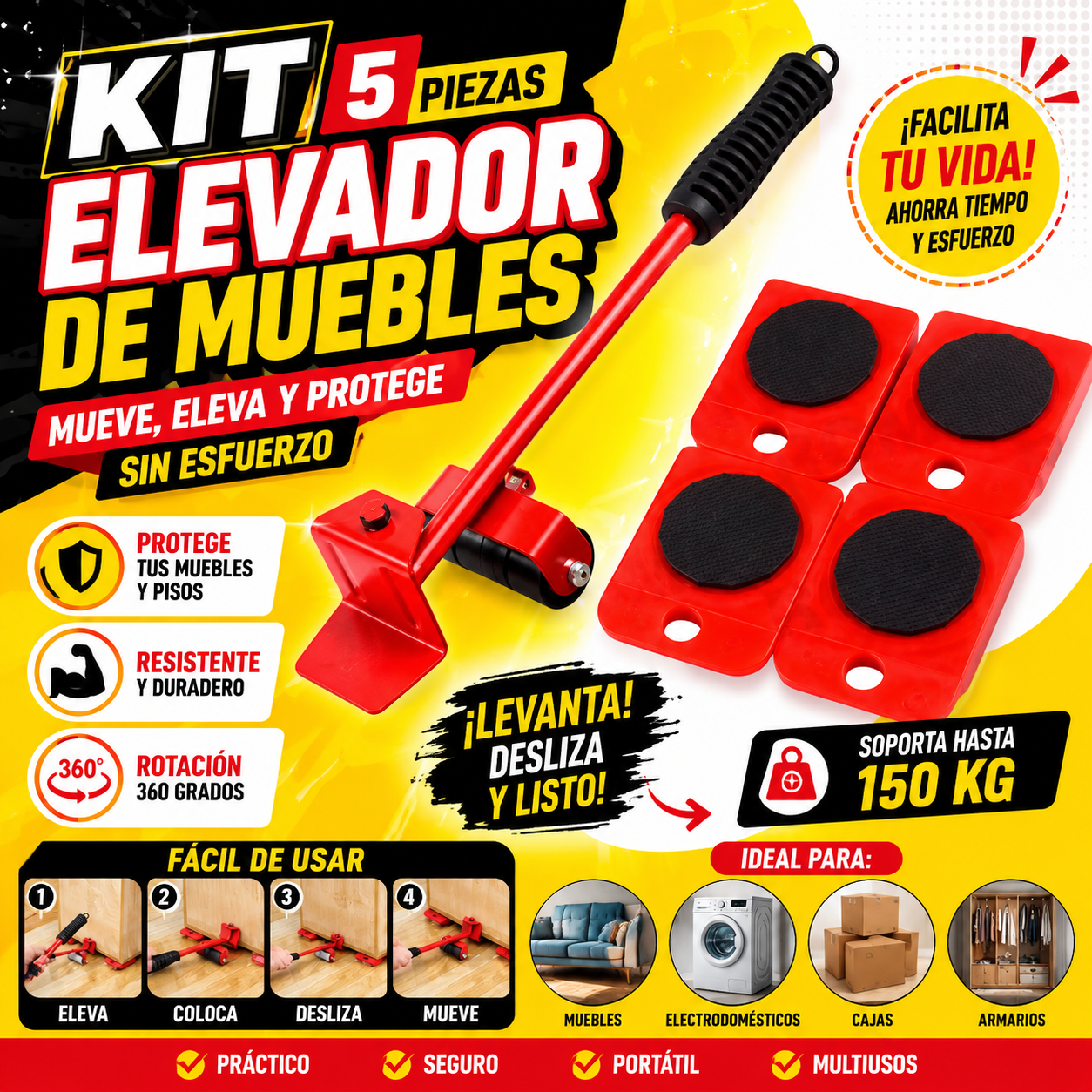 kit Elevador de Muebles
