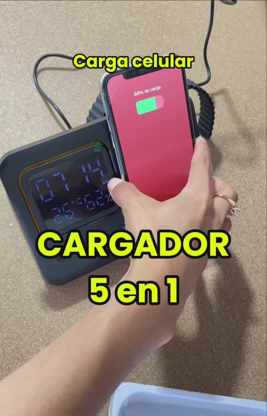 Cargador Inalambrico 5 En 1